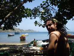 Taganga on the not so great beach.